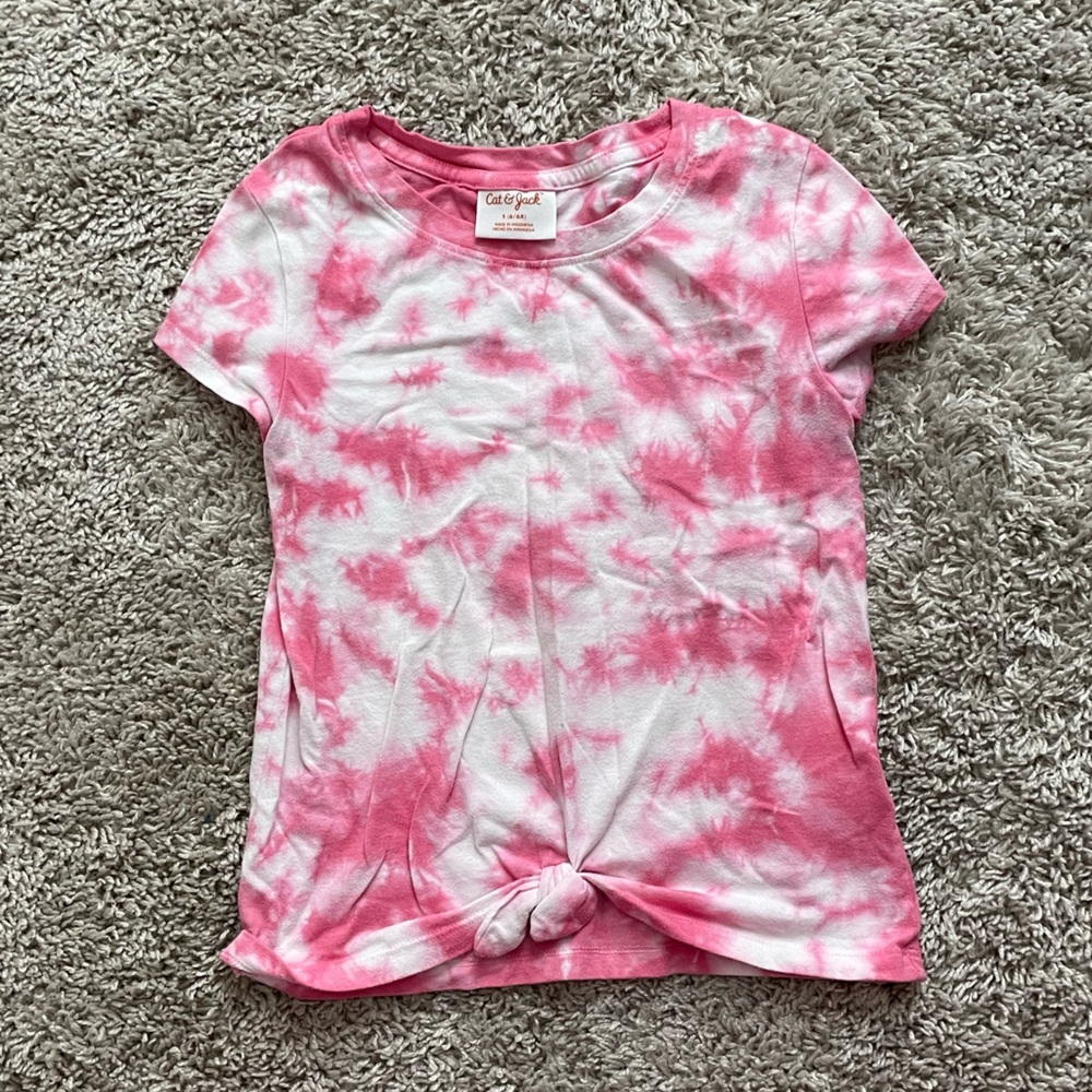 👶🏻5/$10👶🏻 Girls pink tie dye top